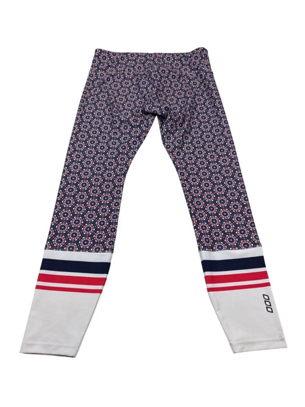 Uniquely Lorna Jane Womens Geometric Pattern Leggings Sz Large (LL489)